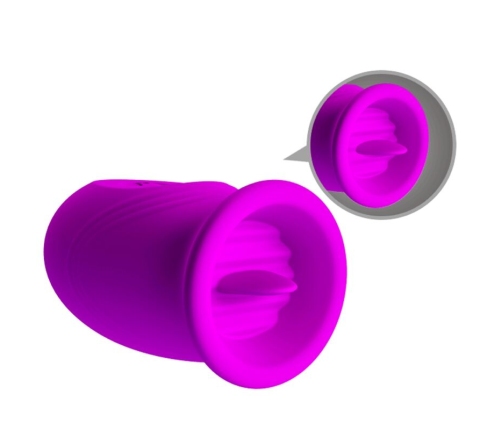 PRETTY LOVE - DAISY HUEVO DUAL VIBRADOR RECARGABLE MORADO