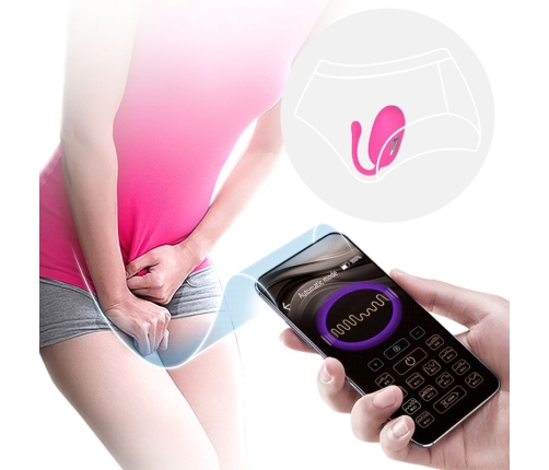 PRETTY LOVE - DOREEN RECHARGEABLE VIBRATING EGG MAGENTA REMOTE CONTROL