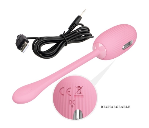 PRETTY LOVE - DOREEN PINK RECHARGEABLE VIBRATING EGG