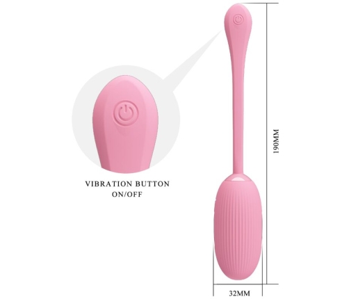 PRETTY LOVE - DOREEN PINK RECHARGEABLE VIBRATING EGG