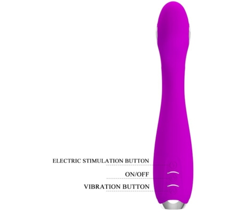 PRETTY LOVE - HECTOR VIBRADOR ELECTROSHOCK RECARGABLE & IMPERMEABLE MORADO