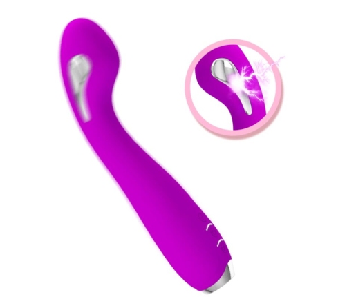 PRETTY LOVE - HECTOR VIBRADOR ELECTROSHOCK RECARGABLE & IMPERMEABLE MORADO