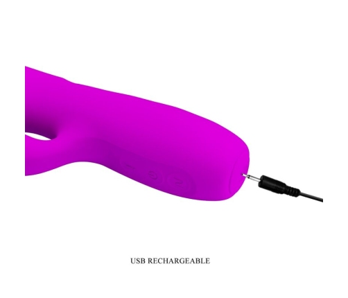 PRETTY LOVE - MELANIE VIBRADOR CONEJO RECARGABLE MORADO