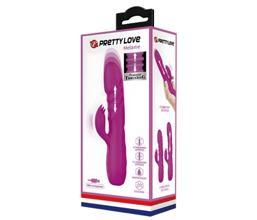 PRETTY LOVE - MELANIE VIBRADOR CONEJO RECARGABLE MORADO