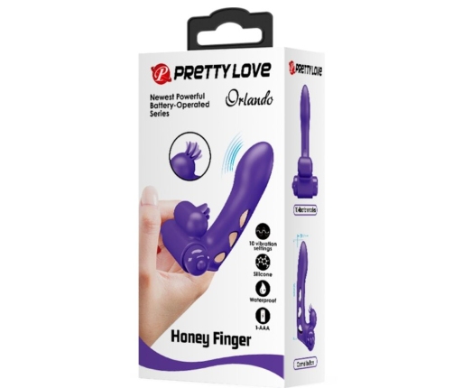 PRETTY LOVE - ORLANDO PURPLE VIBRATOR FINGER COVER