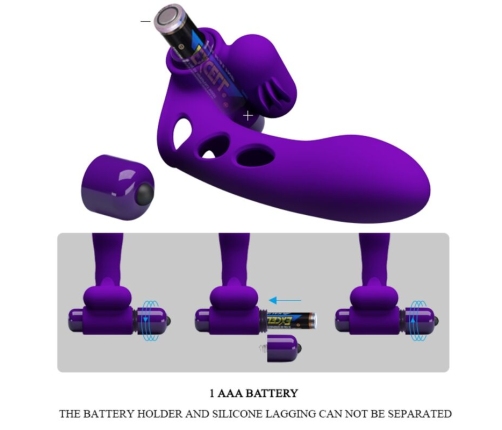 PRETTY LOVE - ORLANDO PURPLE VIBRATOR FINGER COVER