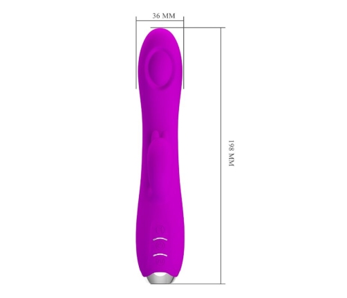 PRETTY LOVE - REGINA RECHARGEABLE VIBRATOR-SUCTION GEL PURPLE