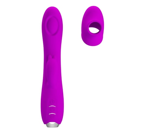 PRETTY LOVE - REGINA RECHARGEABLE VIBRATOR-SUCTION GEL PURPLE
