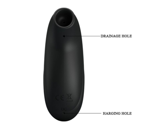 PRETTY LOVE - LUXURY RECHARGEABLE SUCTION MASSAGER BLACK