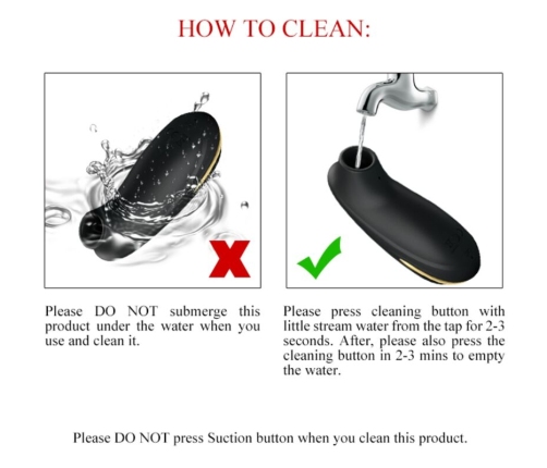 PRETTY LOVE - LUXURY RECHARGEABLE SUCTION MASSAGER BLACK