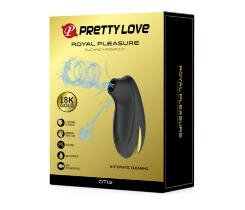 PRETTY LOVE - LUXURY RECHARGEABLE SUCTION MASSAGER BLACK