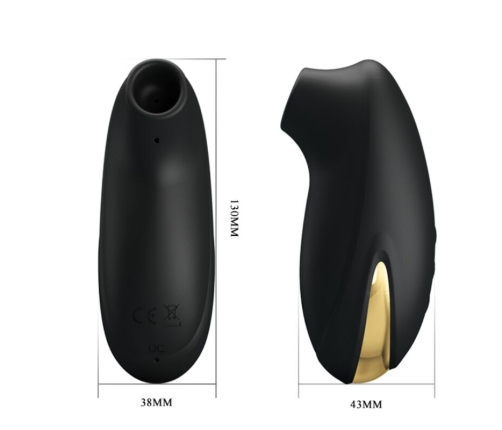 PRETTY LOVE - LUXURY RECHARGEABLE SUCTION MASSAGER BLACK