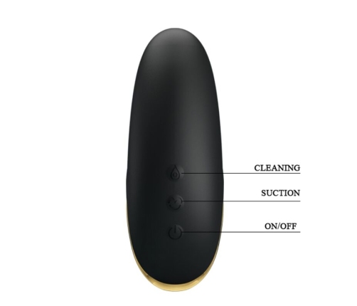 PRETTY LOVE - LUXURY RECHARGEABLE SUCTION MASSAGER BLACK