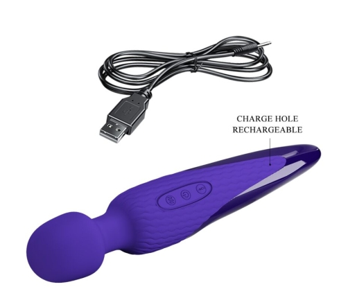 PRETTY LOVE - ANTONY YOUTH WAND VIBRATOR VIOLET HEAT EFFECT