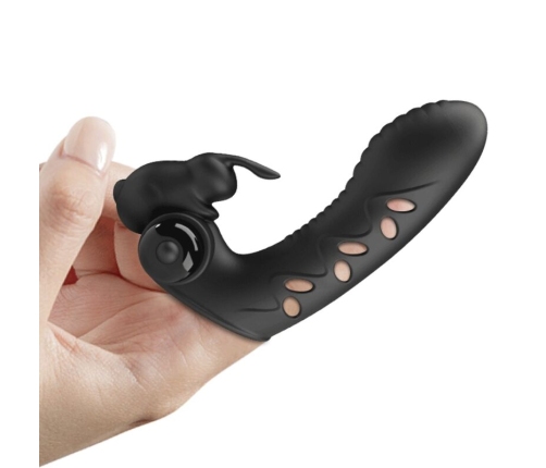 PRETTY LOVE - VANCE BLACK RABBIT VIBRATOR FINGER COVER