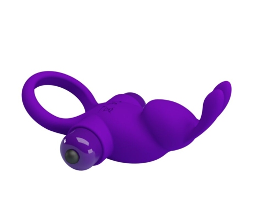 PRETTY LOVE - VIBRATOR RING I RABBIT FOR PURPLE PENIS