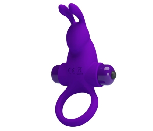 PRETTY LOVE - VIBRATOR RING I RABBIT FOR PURPLE PENIS