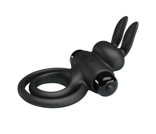PRETTY LOVE - VIBRATOR III RABBIT RING FOR BLACK PENIS