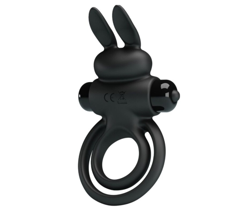 PRETTY LOVE - VIBRATOR III RABBIT RING FOR BLACK PENIS