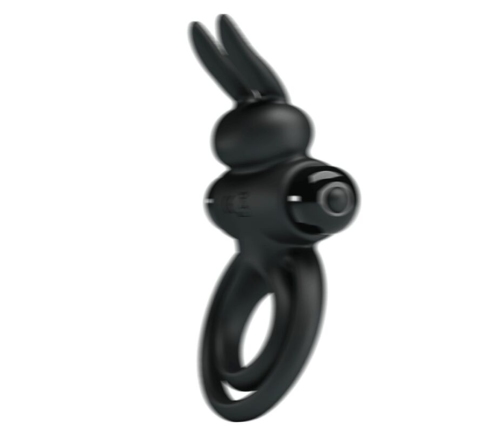 PRETTY LOVE - VIBRATOR III RABBIT RING FOR BLACK PENIS