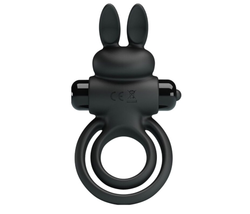 PRETTY LOVE - VIBRATOR III RABBIT RING FOR BLACK PENIS
