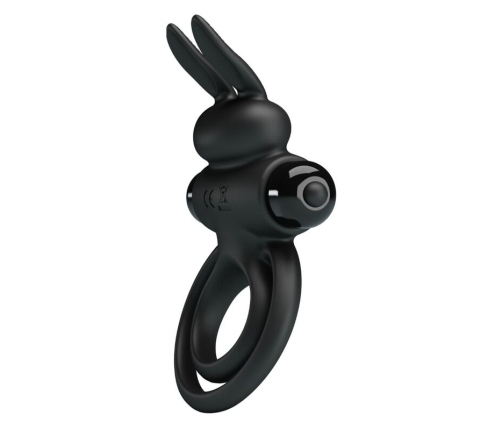 PRETTY LOVE - VIBRATOR III RABBIT RING FOR BLACK PENIS