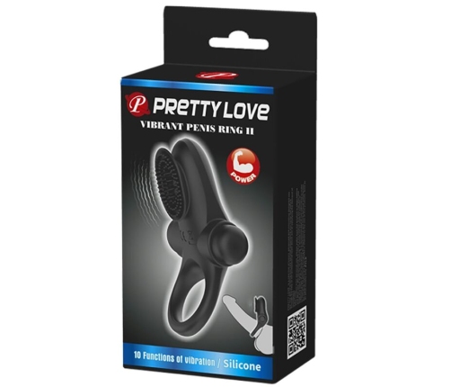 PRETTY LOVE - VIBRATOR RING II FOR THE BLACK PENIS