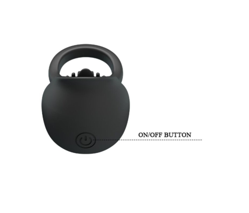 PRETTY LOVE - ANILLO VIBRADOR PARA PENE CON LENGUA NEGRO