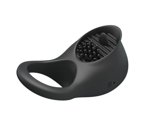 PRETTY LOVE - ANILLO VIBRADOR PARA PENE CON LENGUA NEGRO