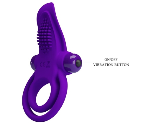 PRETTY LOVE - PURPLE VIBRATING PENIS RING