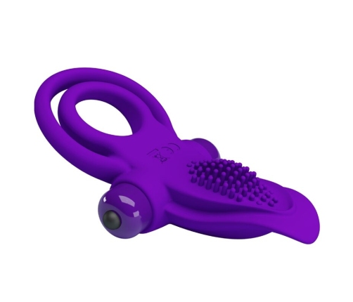 PRETTY LOVE - PURPLE VIBRATING PENIS RING