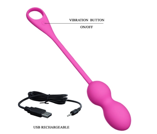 PRETTY LOVE - ELVIRA PINK RECHARGEABLE VIBRATING BALLS