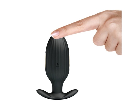 PRETTY LOVE - KELLY PLUG ANAL VIBRADOR RECARGABLE NEGRO