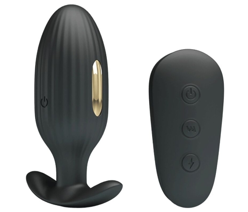 PRETTY LOVE - KELLY PLUG ANAL VIBRADOR RECARGABLE NEGRO