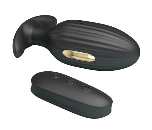 PRETTY LOVE - KELLY PLUG ANAL VIBRADOR RECARGABLE NEGRO