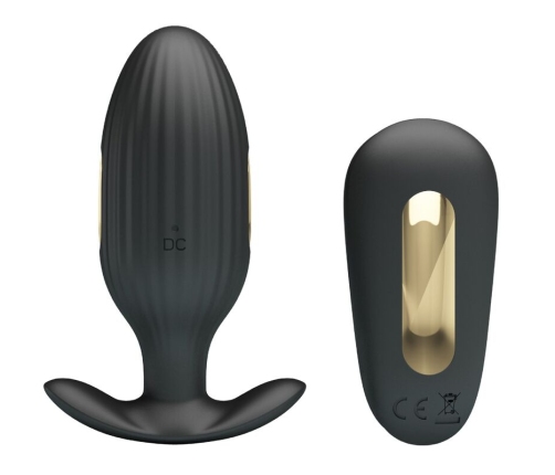 PRETTY LOVE - KELLY PLUG ANAL VIBRADOR RECARGABLE NEGRO