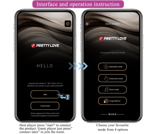 PRETTY LOVE - JEFFERSON APP CONTROLLED ANAL PLUG BLACK