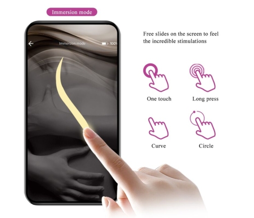 PRETTY LOVE - NYMPH HUEVO VIBRADOR CONTROLADO POR APP VIOLETA