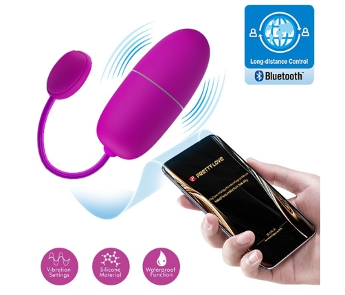 PRETTY LOVE - NYMPH HUEVO VIBRADOR CONTROLADO POR APP VIOLETA