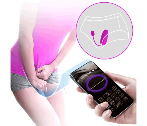 PRETTY LOVE - NYMPH HUEVO VIBRADOR CONTROLADO POR APP VIOLETA