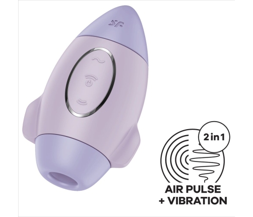 SATISFYER - MISSION CONTROL LILAC SMALL DOUBLE IMPULSE VIBRATOR