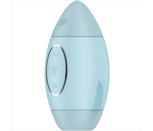 SATISFYER - MISSION CONTROL BLUE SMALL DOUBLE IMPULSE VIBRATOR
