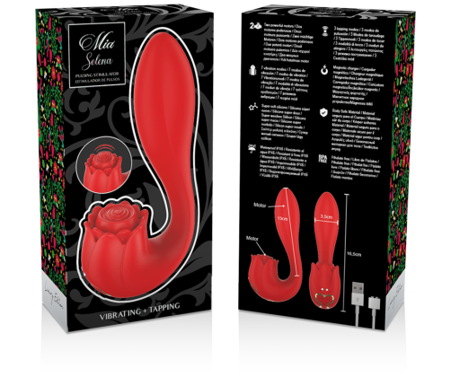 MIA - SELENA STIMULATOR VIBRATING + TAPPING RED