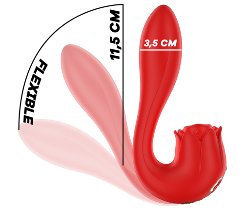 MIA - SELENA STIMULATOR VIBRATING + TAPPING RED