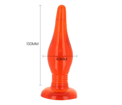 BAILE - RED SOFT TOUCH ANAL PLUG 14.2 CM