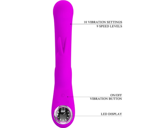 PRETTY LOVE - LAMAR VIBRADOR RABBIT & PUNTO G VIOLETA