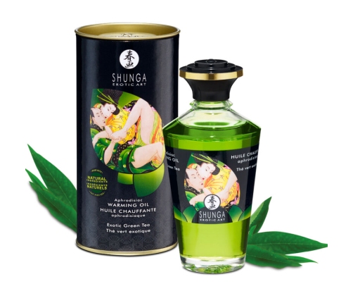 SHUNGA - ORGANIC GREEN TEA HEAT EFFECT MASSAGE OIL 100 ML