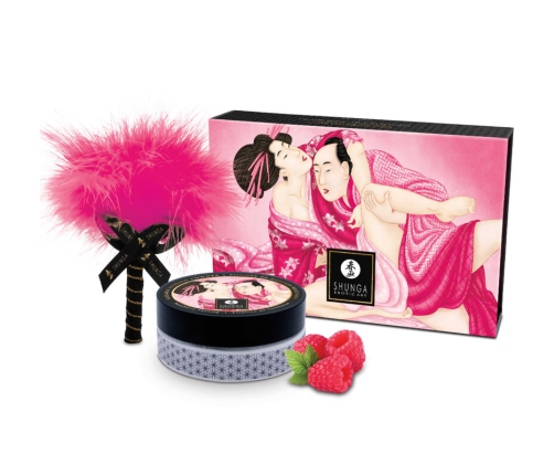 SHUNGA - KIT POLVOS DE MASAJE COMESTIBLE FRAMBUESA