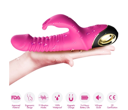 ARMONY - ZING DILDO VIBRATOR RABBIT FUCHSIA