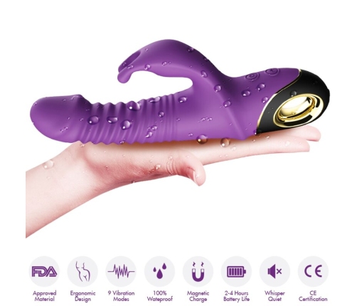 ARMONY - ZING DILDO VIBRATOR RABBIT PURPLE